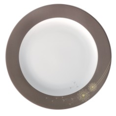 Plato llano redondo blanco porcelana Ø 24 cm Intemporel Pro.mundi