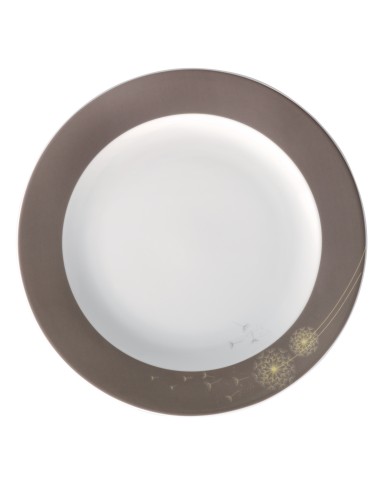 Plato llano redondo blanco porcelana Ø 24 cm Intemporel Pro.mundi