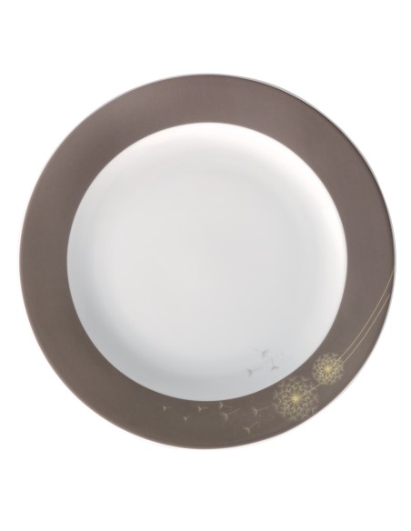 Plato llano redondo blanco porcelana Ø 24 cm Intemporel Pro.mundi
