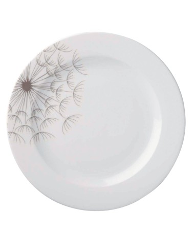 Plato llano redondo blanco porcelana Ø 19 cm Intemporel Pro.mundi