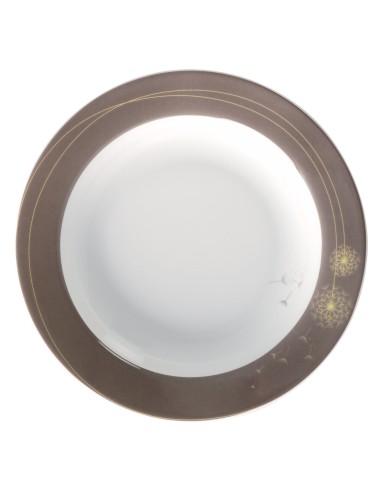 Plato hondo redondo blanco porcelana Ø 22