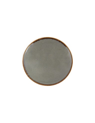 Plato Hondo Redondo Porcelana Gris oscuro 20 Cm Seasons Porland