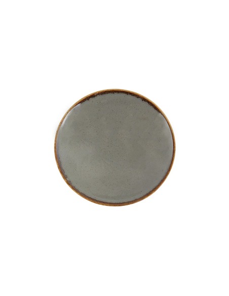 Plato Hondo Redondo Porcelana Gris oscuro 20 Cm Seasons Porland