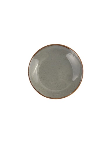 Plato Hondo Redondo Porcelana Gris oscuro 21 Cm Seasons Porland