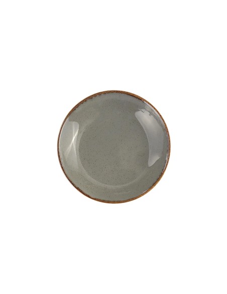 Plato Hondo Redondo Porcelana Gris oscuro 21 Cm Seasons Porland