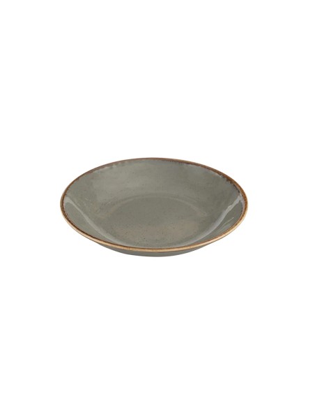 Plato Hondo Redondo Porcelana Gris oscuro 21 Cm Seasons Porland