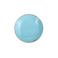 Plato Hondo Redondo Porcelana Turquesa 21 Cm Seasons Porland