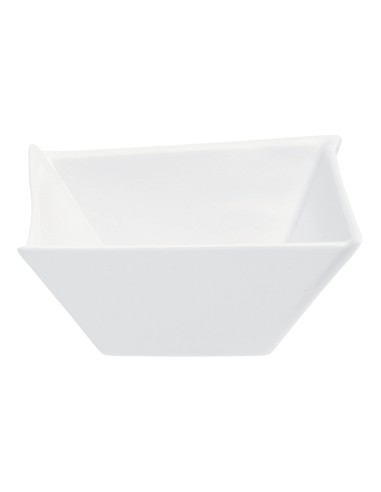 Cuenco cuadrado blanco porcelana 12