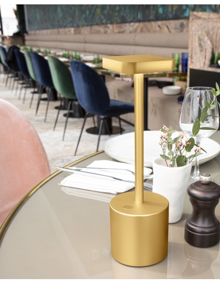 Lámpara LED oro 26 cm Swan 2 Pro.mundi