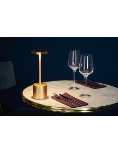 Lámpara LED oro 26 cm Swan 2 Pro.mundi