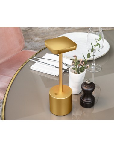 Lámpara LED oro 26 cm Swan 2 Pro.mundi