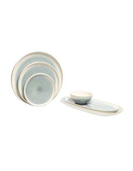 Plato llano redondo marfil gres esmaltado Ø 27,5 cm Pacific Pro.mundi