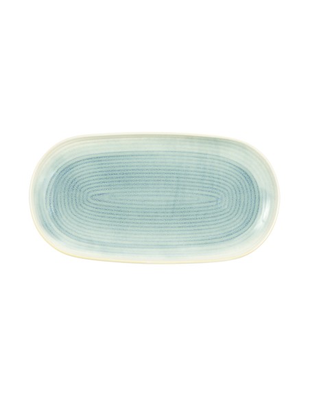 Plato de presentación ovalado marfil gres esmaltado 28 cm Pacific Pro.mundi