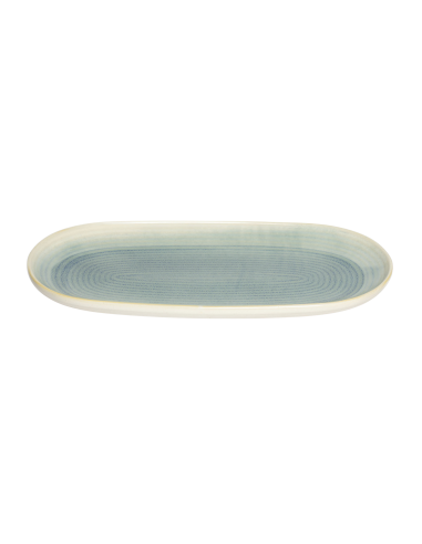 Plato de presentación ovalado marfil gres esmaltado 28 cm Pacific Pro.mundi