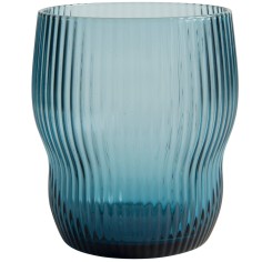 Vaso gris azul de vidrio 30 cl Soho Pro.mundi