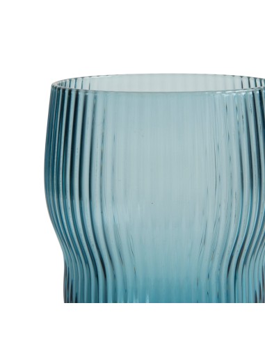 Vaso gris azul de vidrio 30 cl Soho Pro.mundi