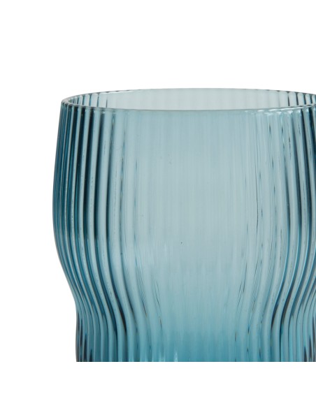 Vaso gris azul de vidrio 30 cl Soho Pro.mundi