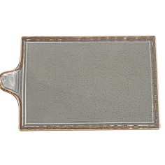 Bandeja Desayuno Rectangular Porcelana Gris oscuro 35 Cm Seasons Porland