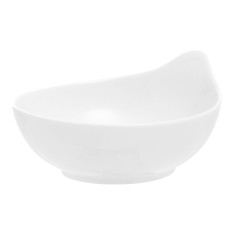 Plato degustación oval blanco porcelana 10 cm Playtime Pro.mundi