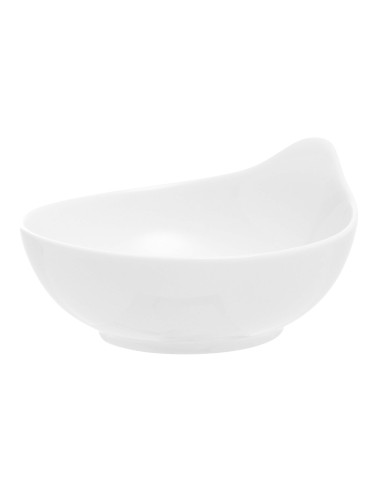 Plato degustación oval blanco porcelana 10 cm Playtime Pro.mundi