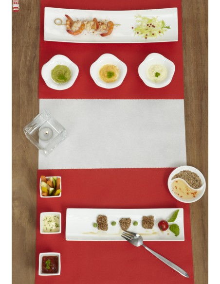 Plato de degustación oval blanco porcelana 5,2 cm Playtime Pro.mundi