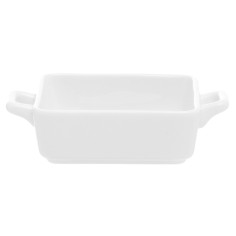 Aperitivo cuadrado blanco porcelana 7 cm Playtime Pro.mundi