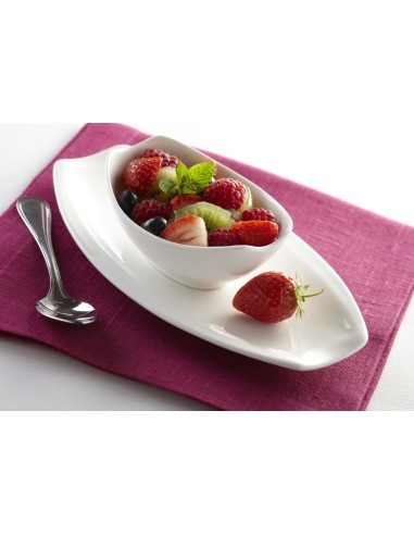 Cuenco ovalado blanco porcelana 11 cm Matcha Pro.mundi