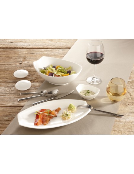 Ensaladera ovalada blanca porcelana 22 cm Matcha Pro.mundi