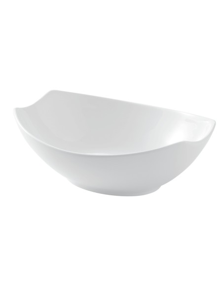 Ensaladera ovalada blanca porcelana 26 cm Matcha Pro.mundi