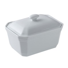 Terrina rectangular blanca porcelana 17x12 cm Bistronome Pro.mundi