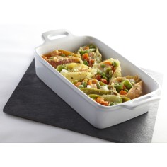 Plato rectangular porcelana blanca 20x14 cm Bistronome Pro.mundi