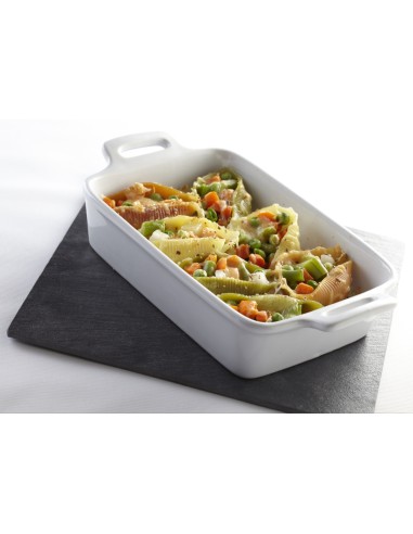 Plato rectangular porcelana blanca 20x14 cm Bistronome Pro.mundi