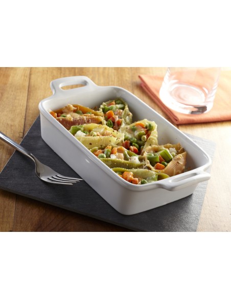 Plato rectangular porcelana blanca 20x14 cm Bistronome Pro.mundi