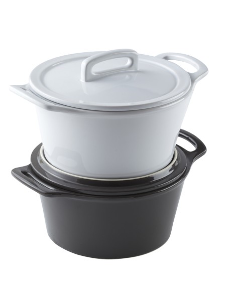 Cocotte redonda blanca porcelana Ø 17 cm Bistronome Pro.mundi