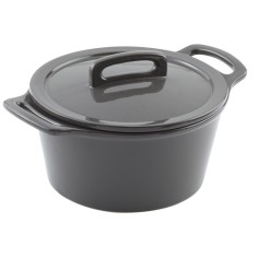 Cocotte redonda gris gres esmaltado Ø 17 cm Bistronome Pro.mundi