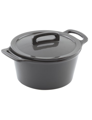Cocotte redonda gris gres esmaltado Ø 17 cm Bistronome Pro.mundi