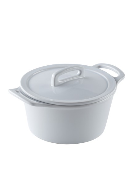 Cocotte redonda blanca porcelana Ø 14 cm Bistronome Pro.mundi