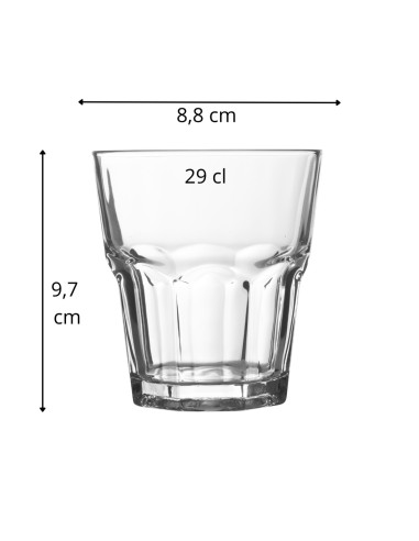 Vaso forma baja vidrio 29 cl Popsy Pro.mundi