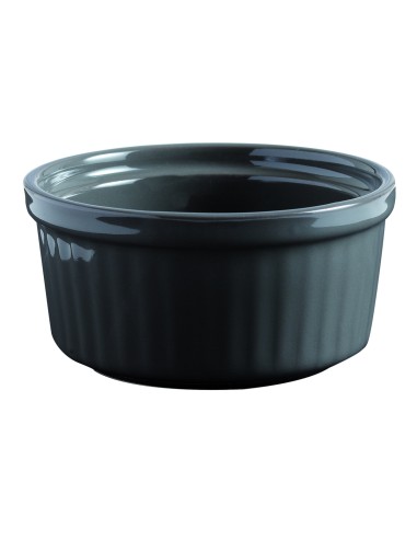 Ramequín redondo gris gres esmaltado Ø 8