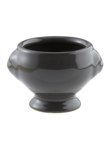 Mini sopera redonda gris gres esmaltado Ø 5