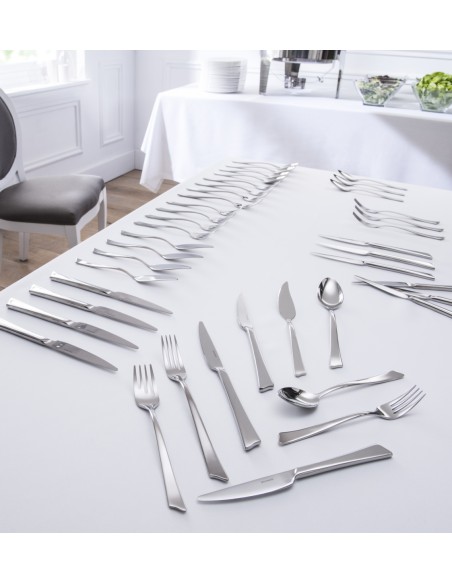 Cuchillo de mesa monobloque serrado 23,5 cm Wave Pro.mundi