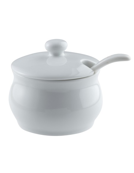 Mostacero solo redondo blanco porcelana 4