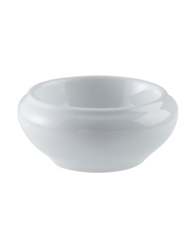 Mantequera redonda blanca porcelana 2