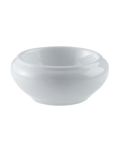 Mantequera redonda blanca porcelana 2