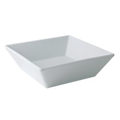 Cuenco cuadrado blanco porcelana 15 cm Classic Square Pro.mundi