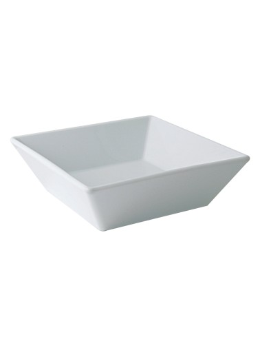 Cuenco cuadrado blanco porcelana 15 cm Classic Square Pro.mundi