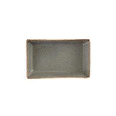 Cuenco Aperitivo Rectangular Porcelana Gris Oscuro 16 Cm Seasons Porland