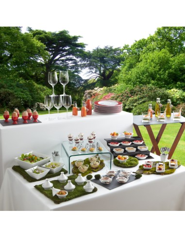 Plato de degustación redondo blanco porcelana Ø 10 cm Playtime Pro.mundi