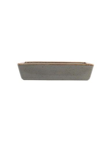Cuenco Aperitivo Rectangular Porcelana Gris Oscuro 16 Cm Seasons Porland