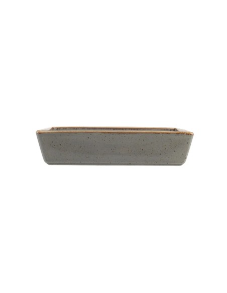 Cuenco Aperitivo Rectangular Porcelana Gris Oscuro 16 Cm Seasons Porland